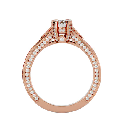 Soraya Side Stone Diamond Engagement Ring