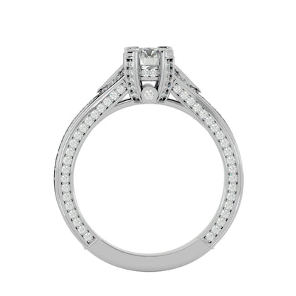 Soraya Side Stone Diamond Engagement Ring