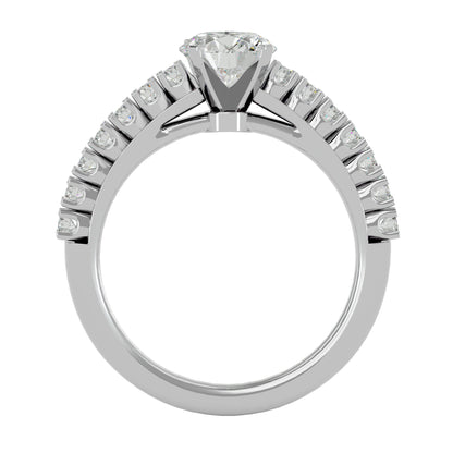 Yuki side stone engagement ring