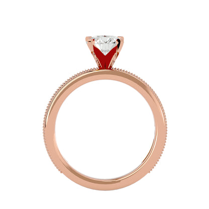 Freya side stone diamond engagement ring