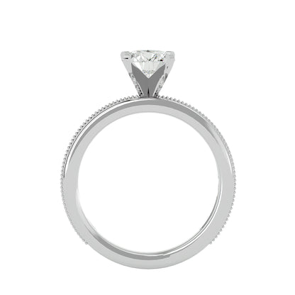 Freya side stone diamond engagement ring