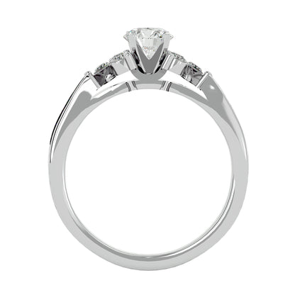 Liora side stone diamond engagement ring