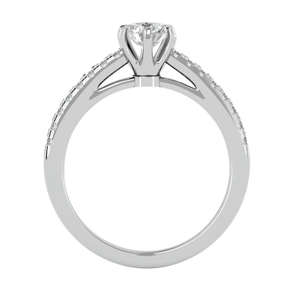 Soleil diamond engagement ring