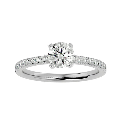 Iris diamond engagement ring