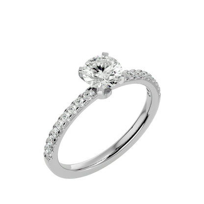 Iris diamond engagement ring
