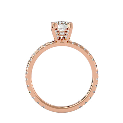 Dahlia diamond engagement ring