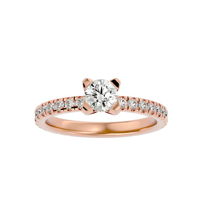 Dahlia diamond engagement ring