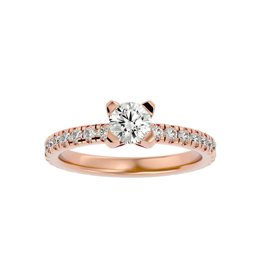Dahlia diamond engagement ring