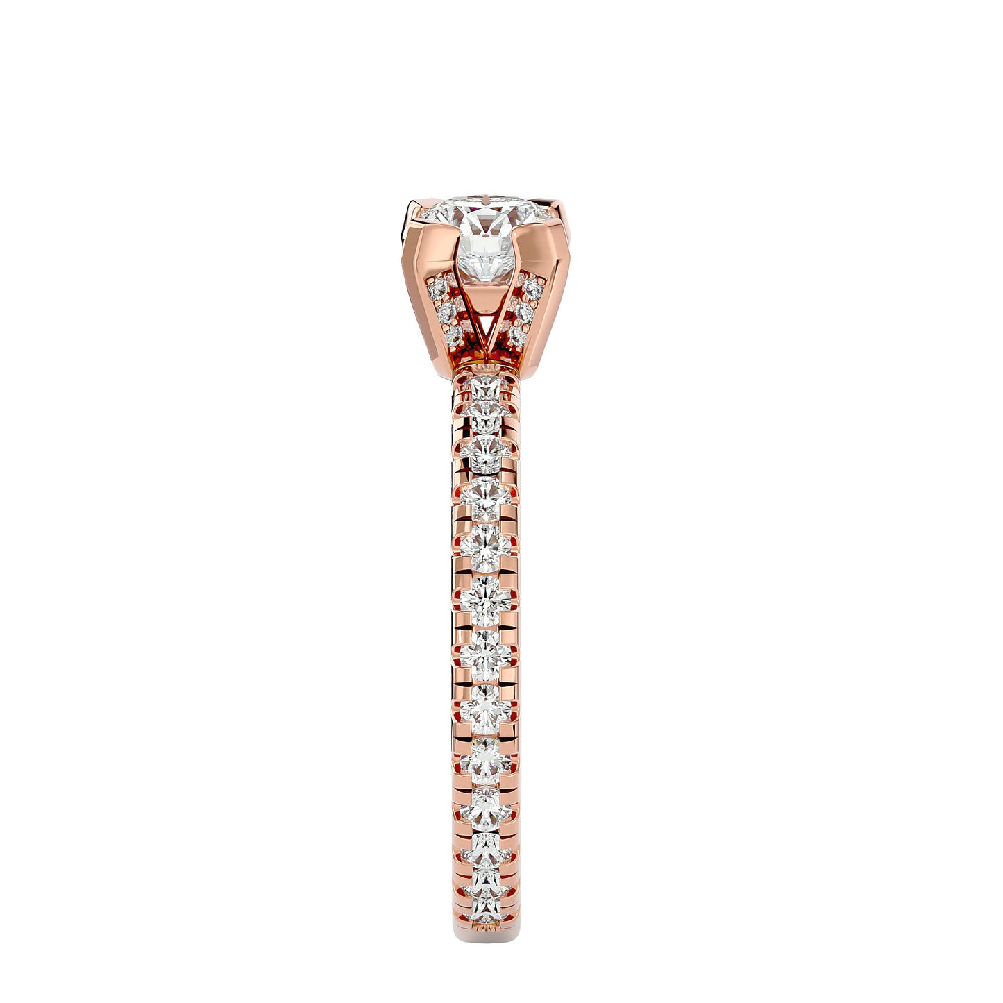 Dahlia diamond engagement ring