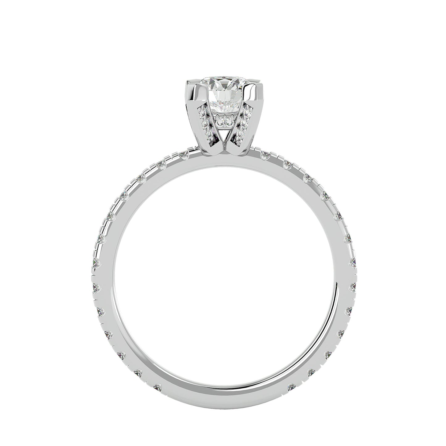 Dahlia diamond engagement ring