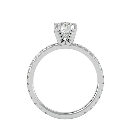 Dahlia diamond engagement ring