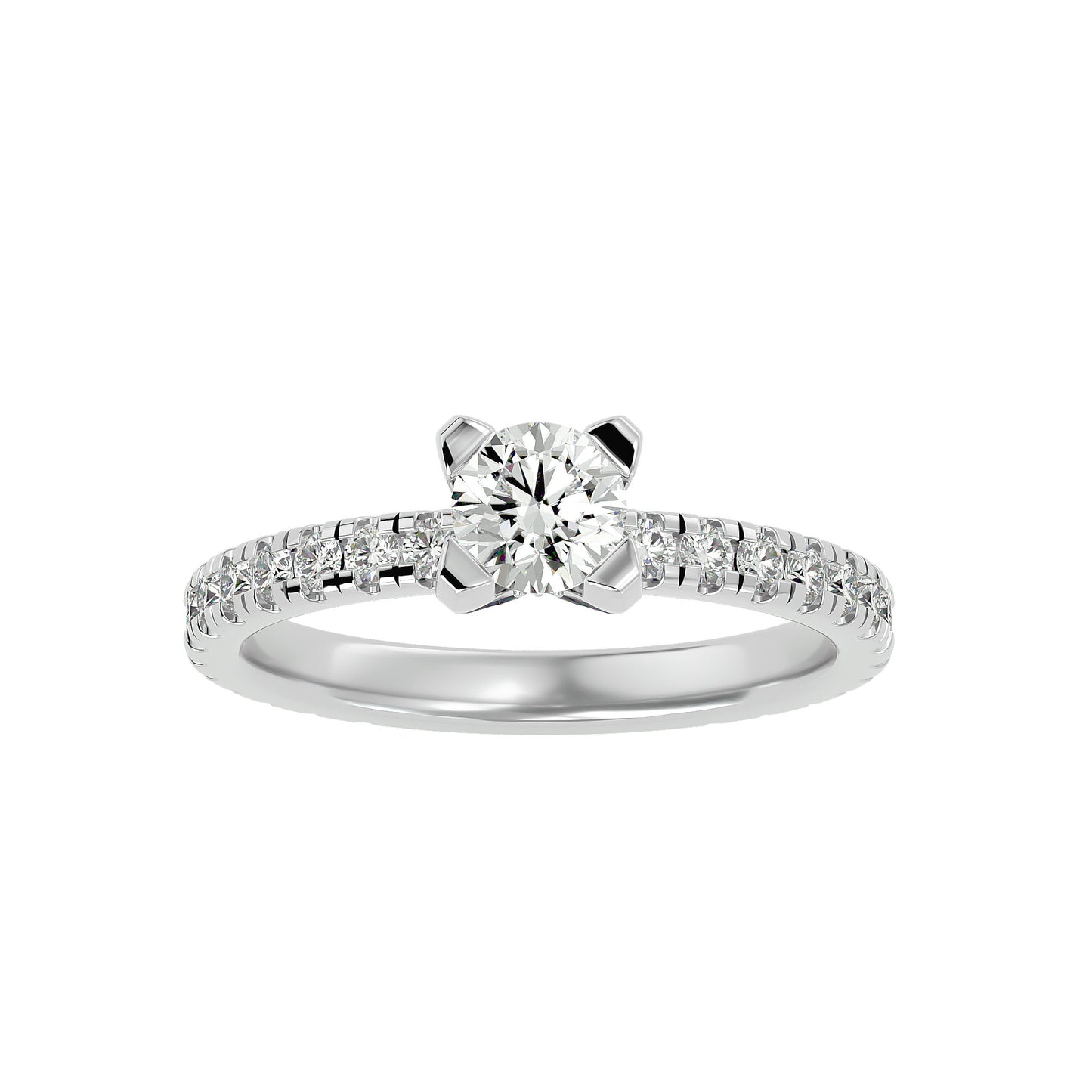 Dahlia diamond engagement ring
