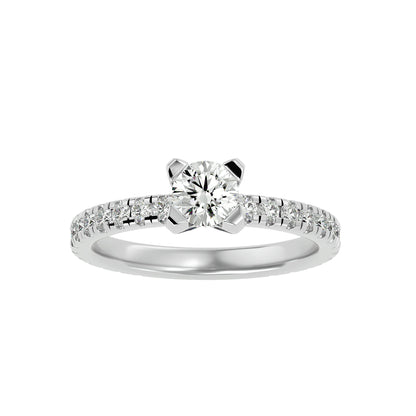 Dahlia diamond engagement ring