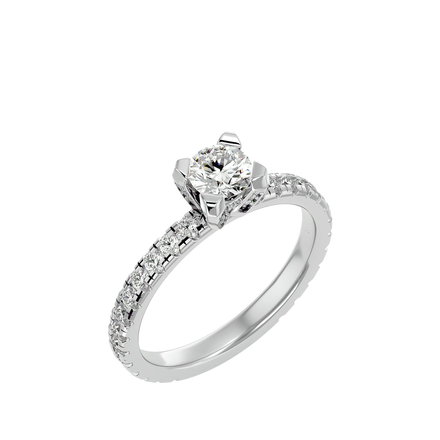 Dahlia diamond engagement ring