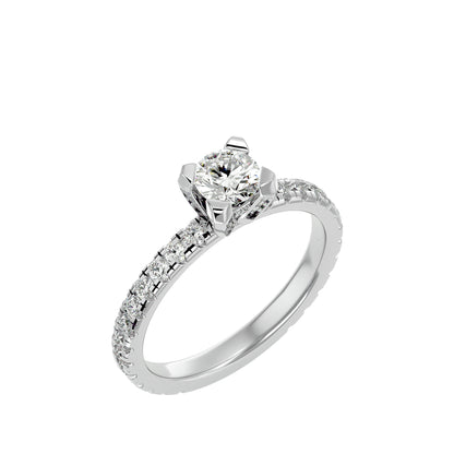 Dahlia diamond engagement ring