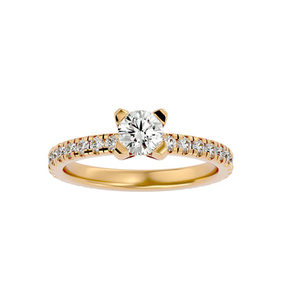 Dahlia diamond engagement ring