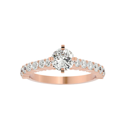 Lavender diamond engagement ring