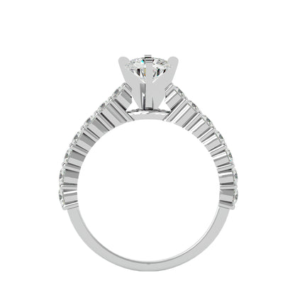 Lavender diamond engagement ring