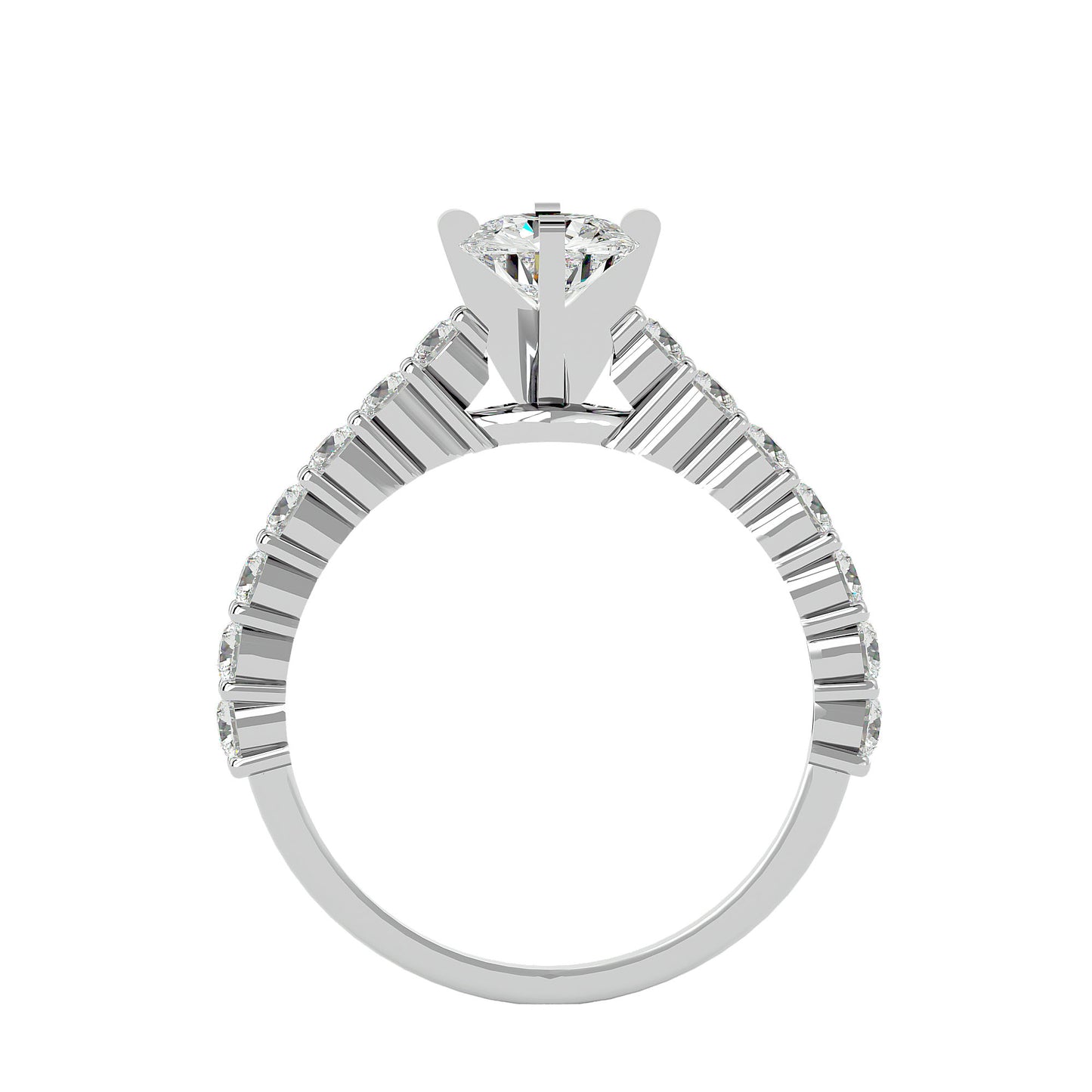 Lavender diamond engagement ring
