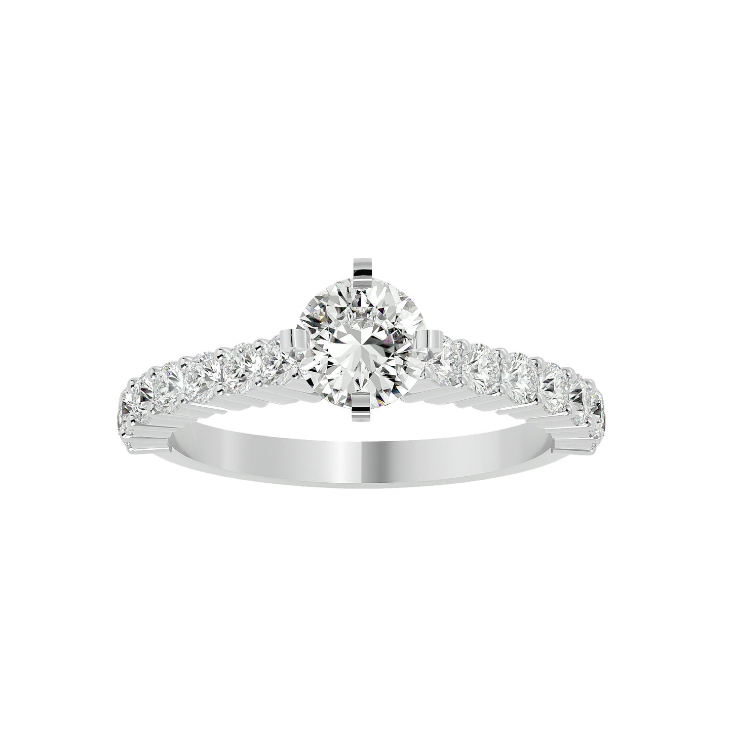 Lavender diamond engagement ring
