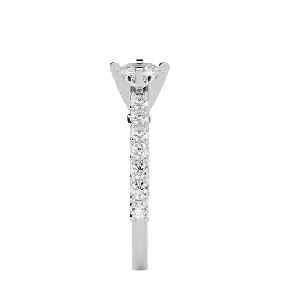 Lavender diamond engagement ring