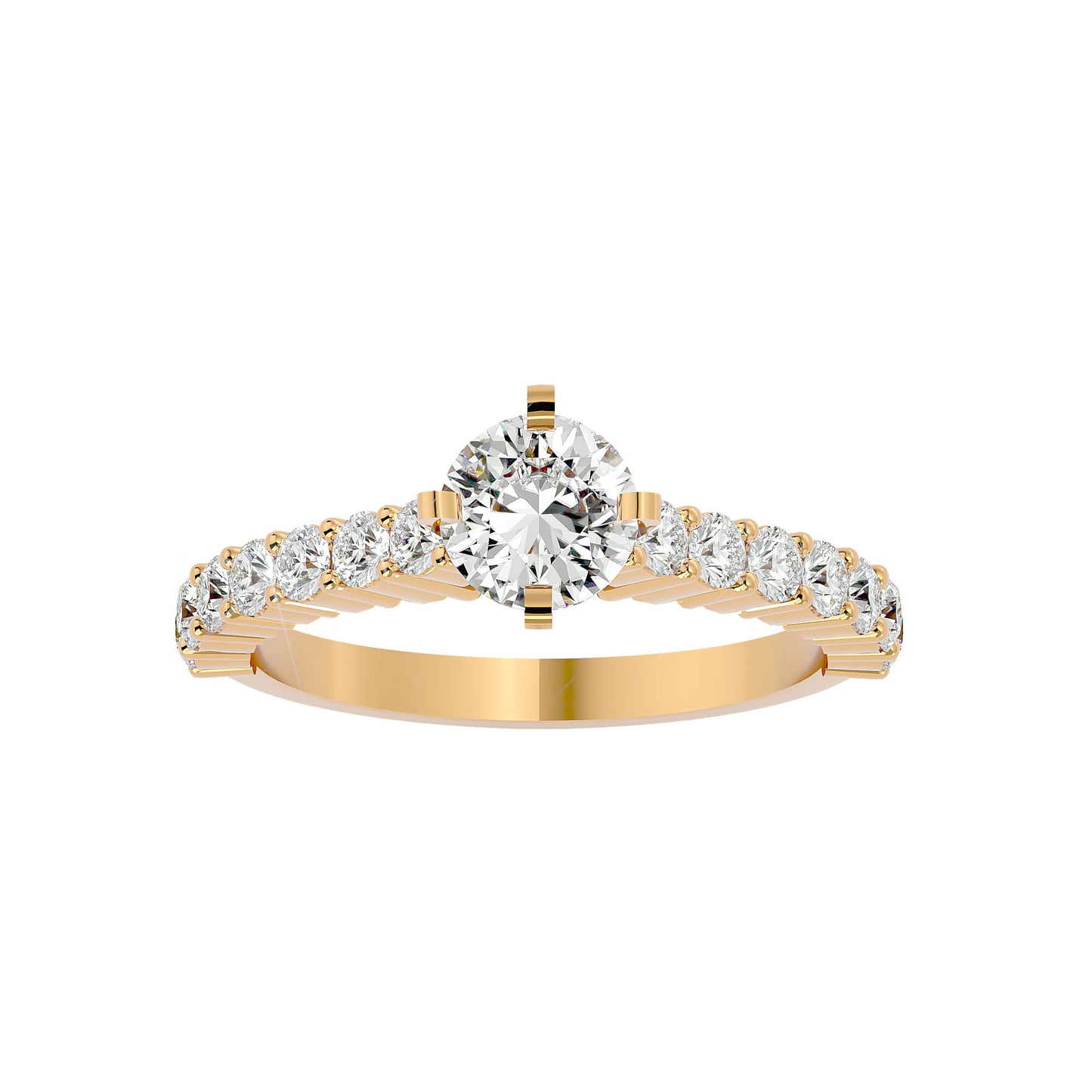 Lavender diamond engagement ring