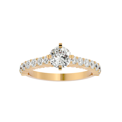 Lavender diamond engagement ring