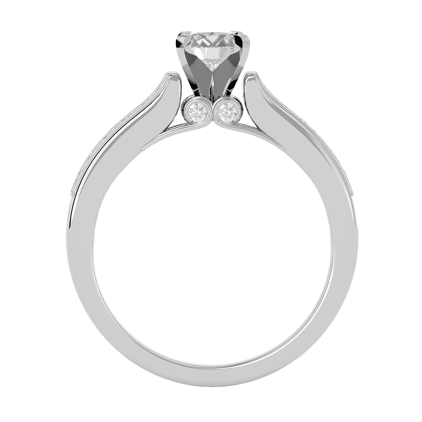 Gardenia princess diamond engagement ring