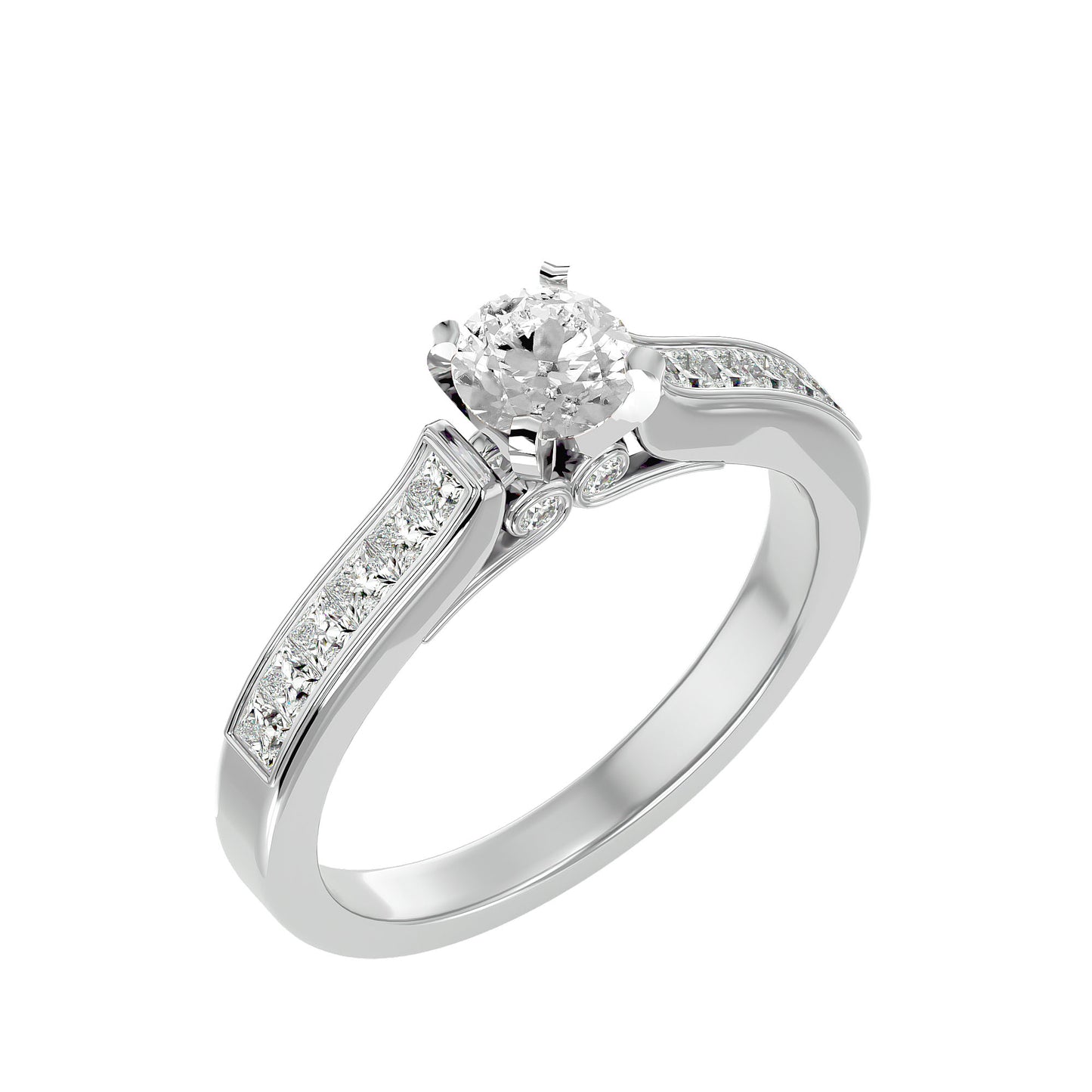 Gardenia princess diamond engagement ring
