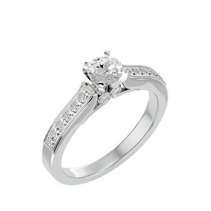 Gardenia princess diamond engagement ring