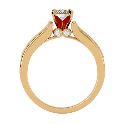 Gardenia princess diamond engagement ring