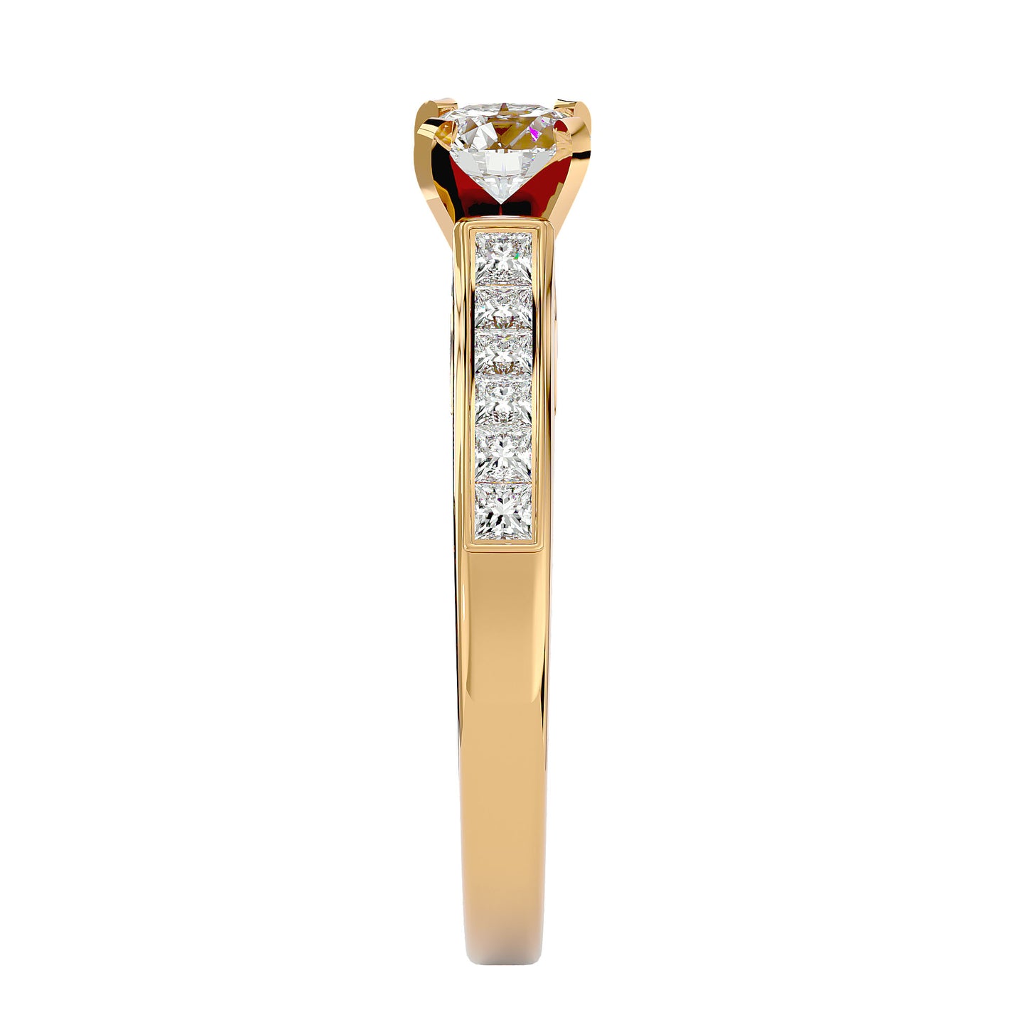 Gardenia princess diamond engagement ring