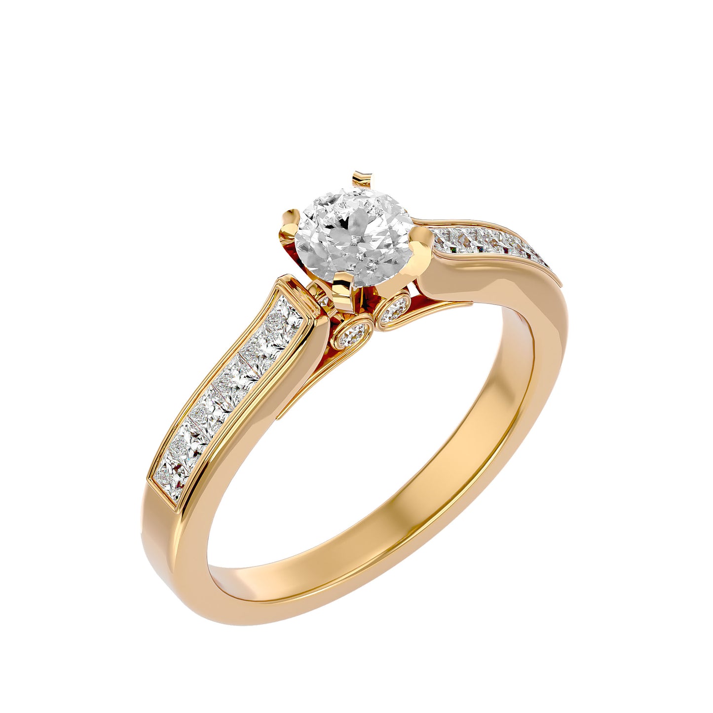 Gardenia princess diamond engagement ring