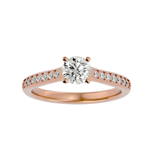 Freesia diamond engagement ring