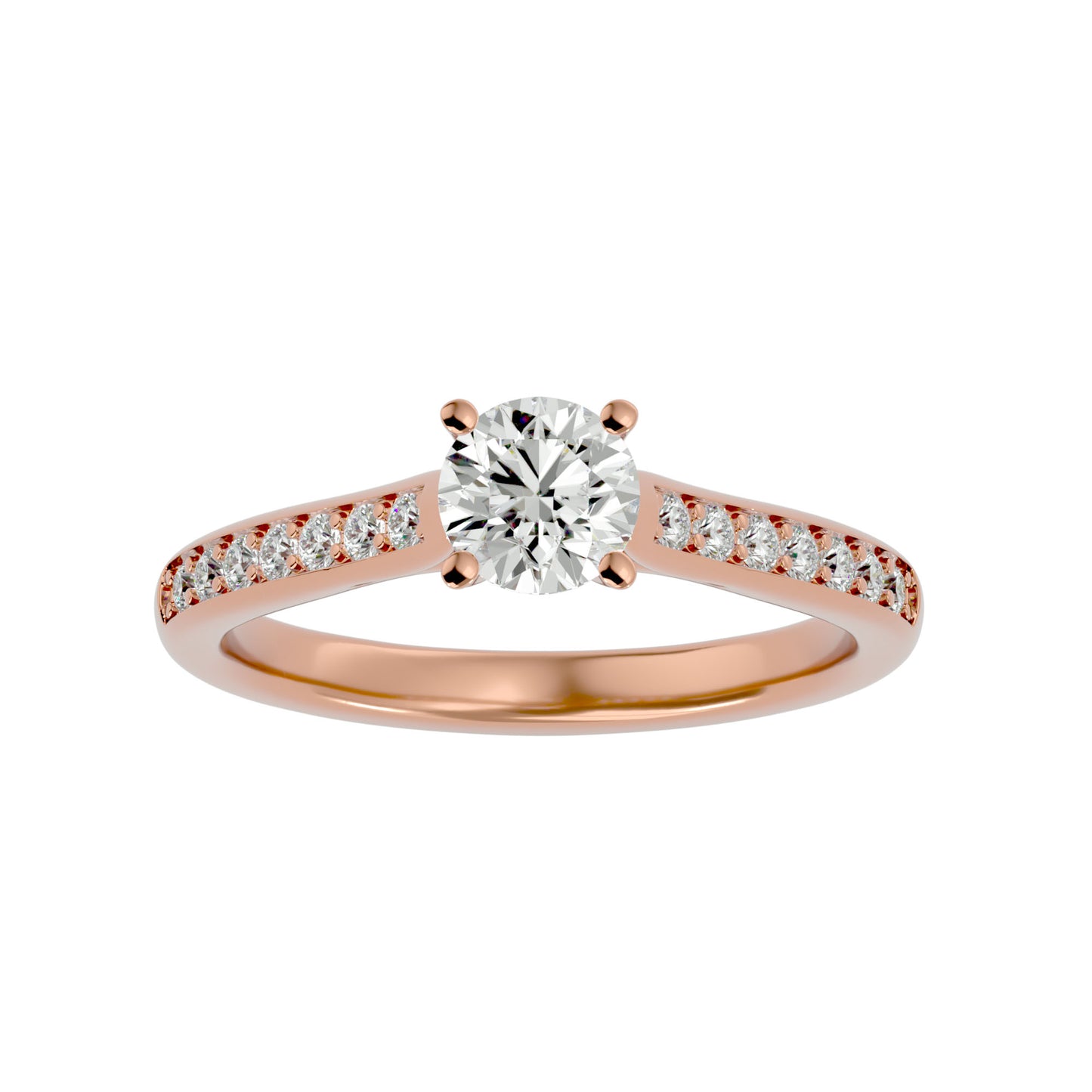 Freesia diamond engagement ring