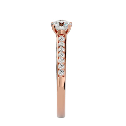 Freesia diamond engagement ring