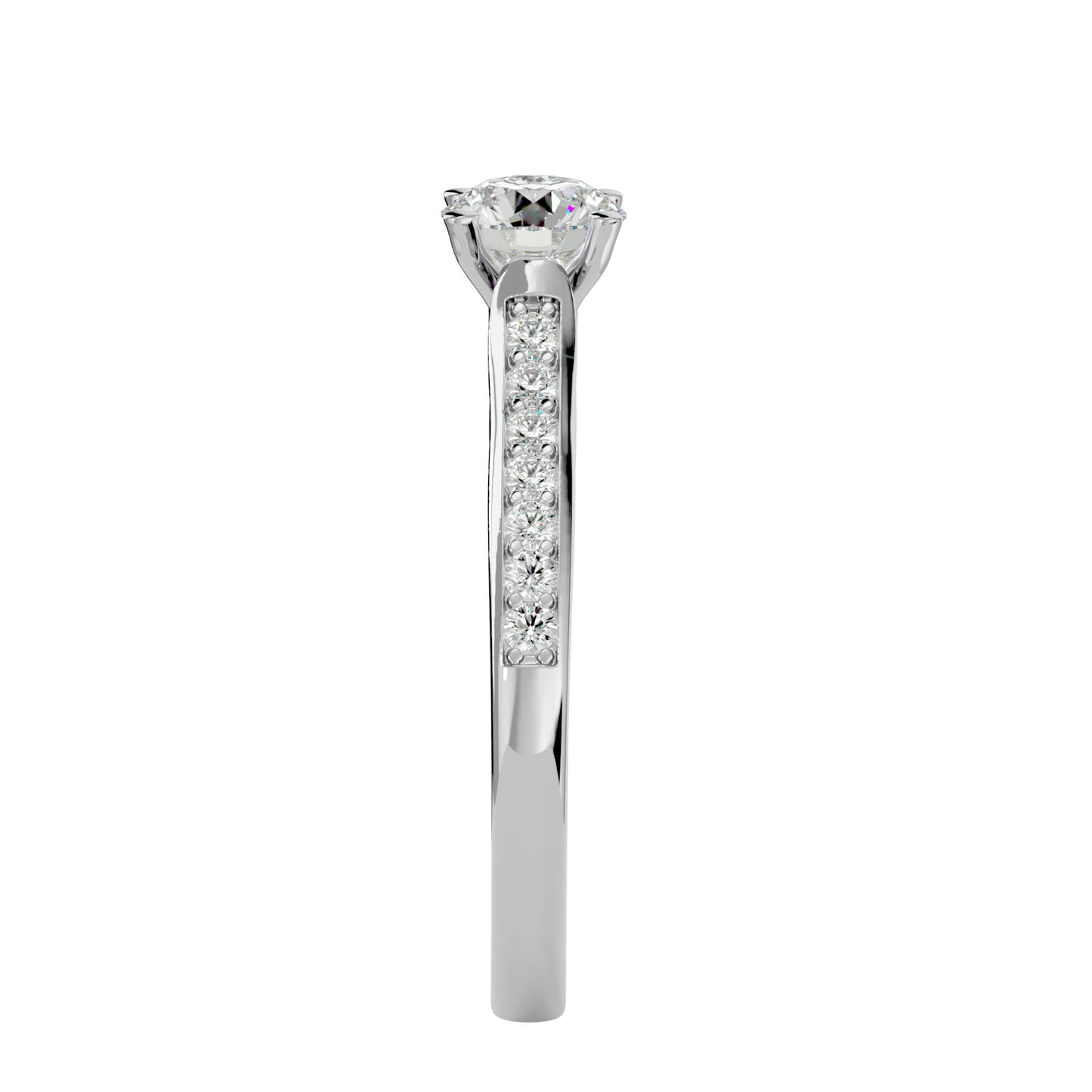 Freesia diamond engagement ring