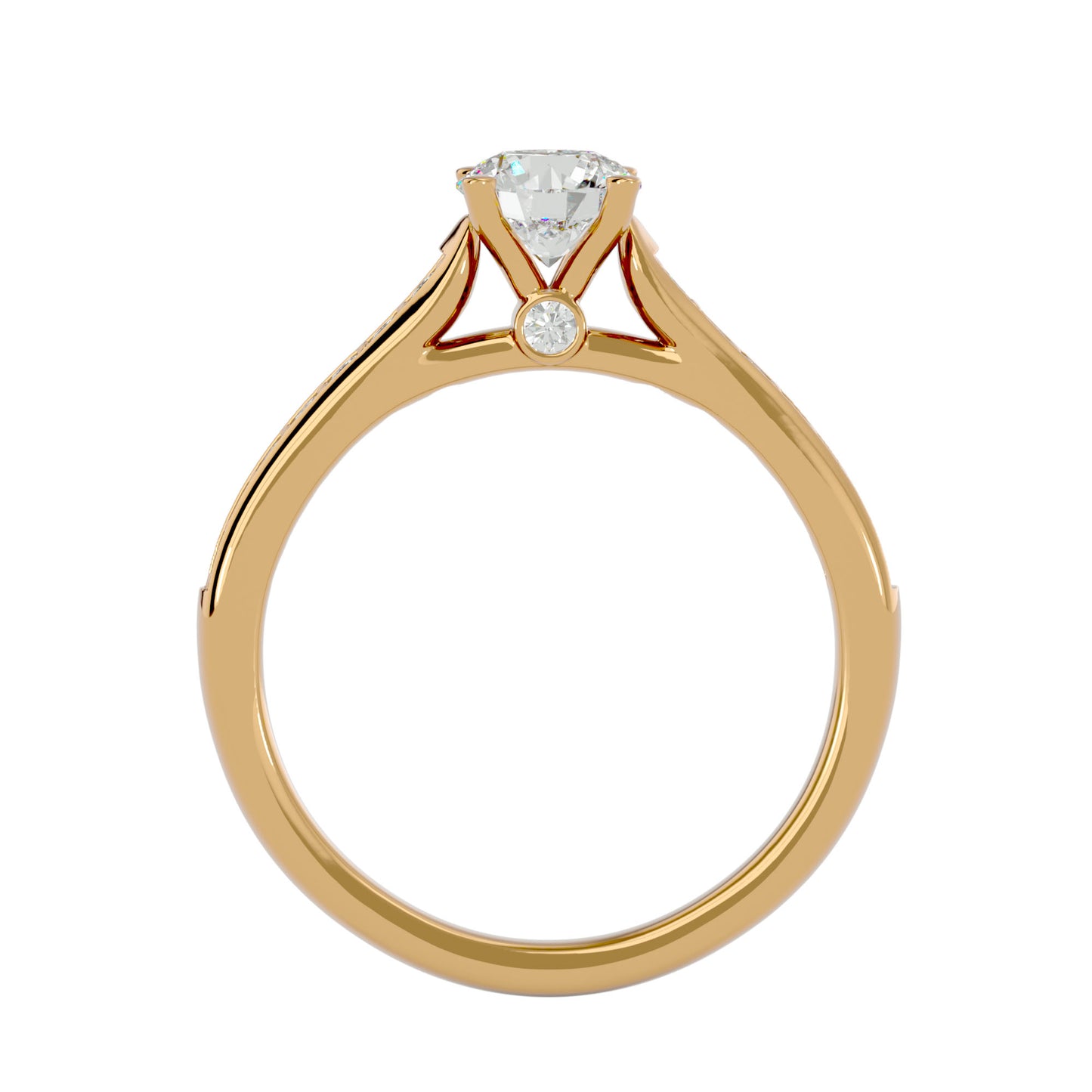 Freesia diamond engagement ring