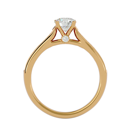 Freesia diamond engagement ring