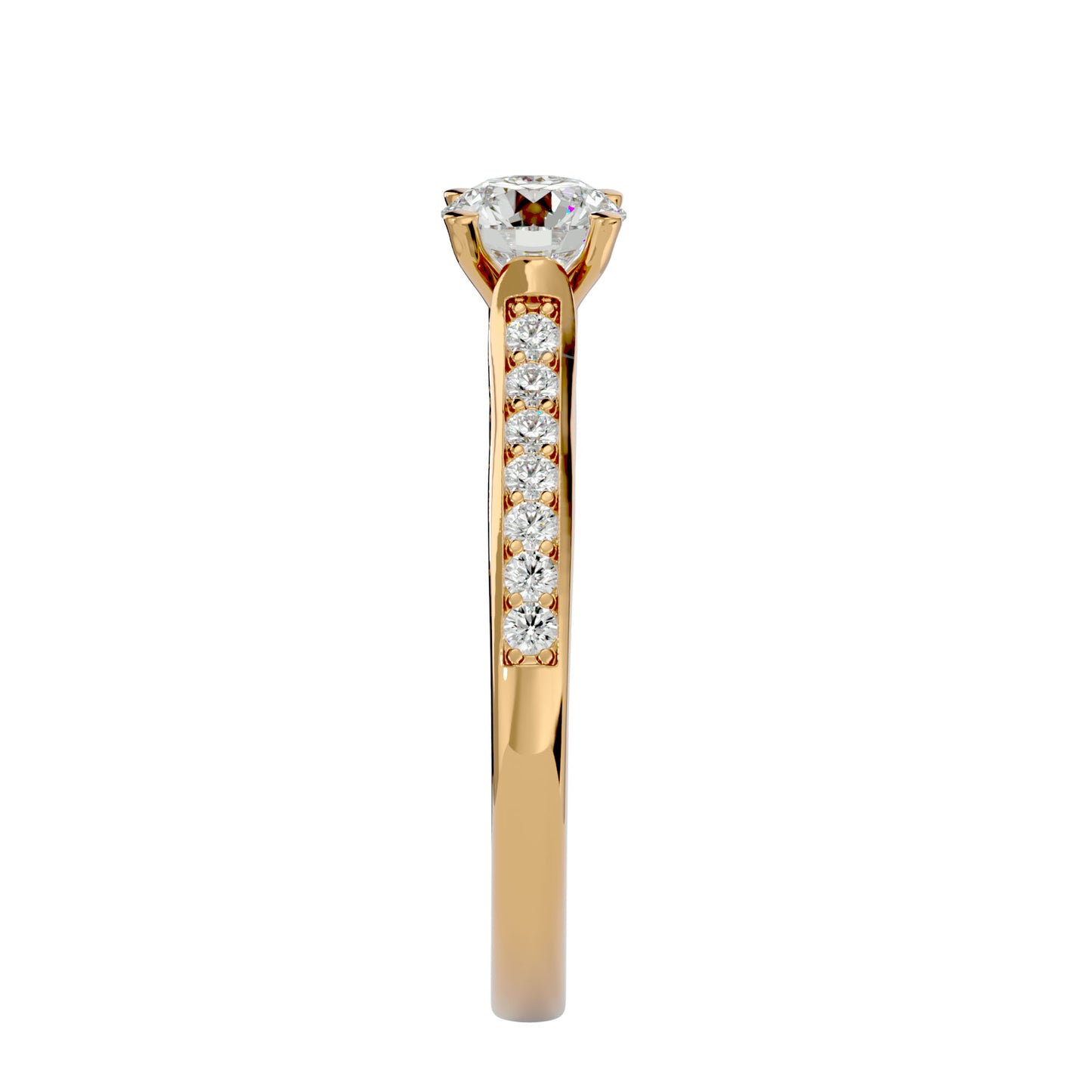 Freesia diamond engagement ring