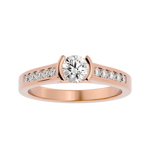 Isis tension setting diamond engagement ring