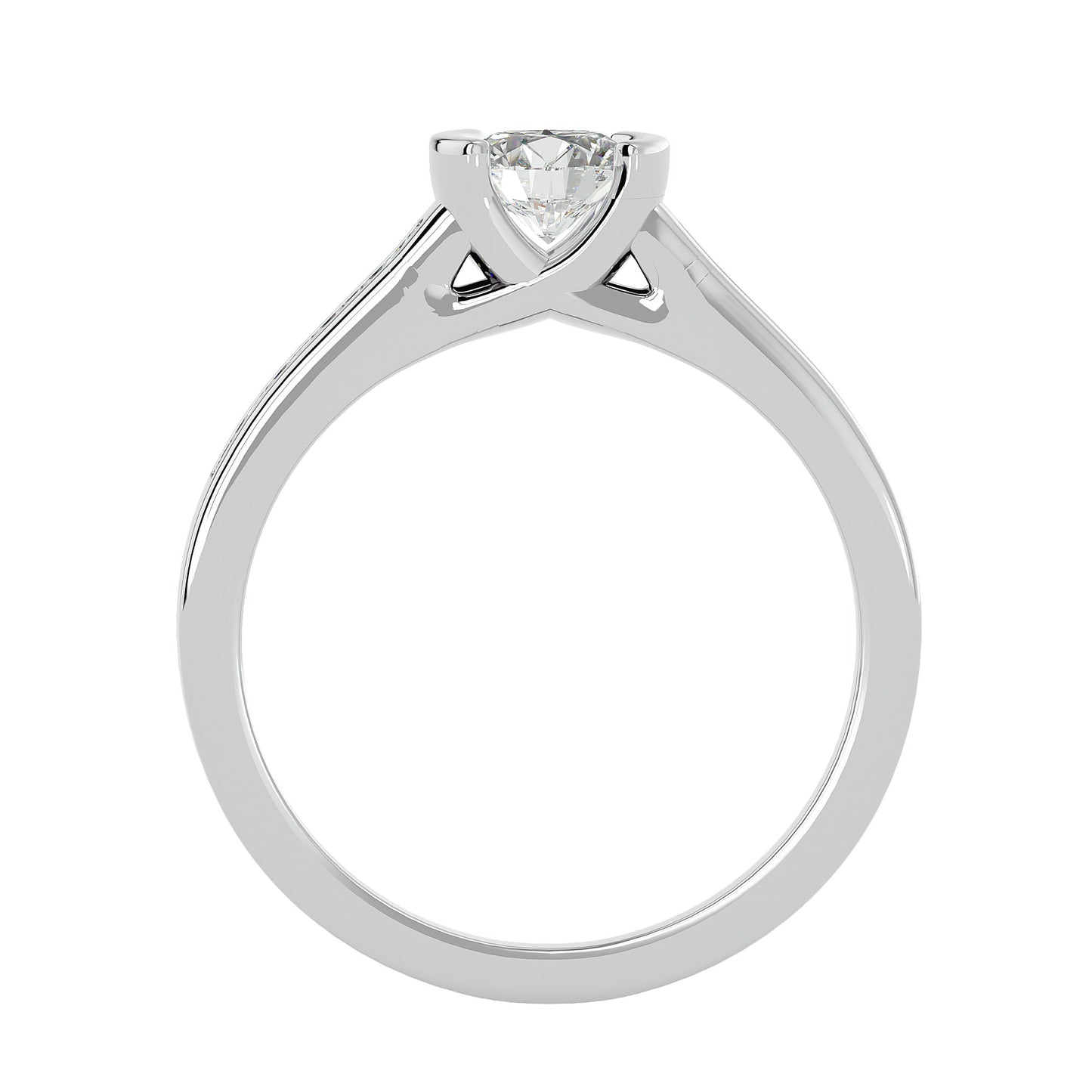 Isis tension setting diamond engagement ring