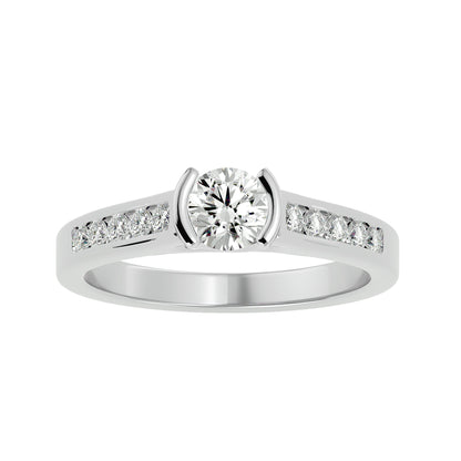 Isis tension setting diamond engagement ring