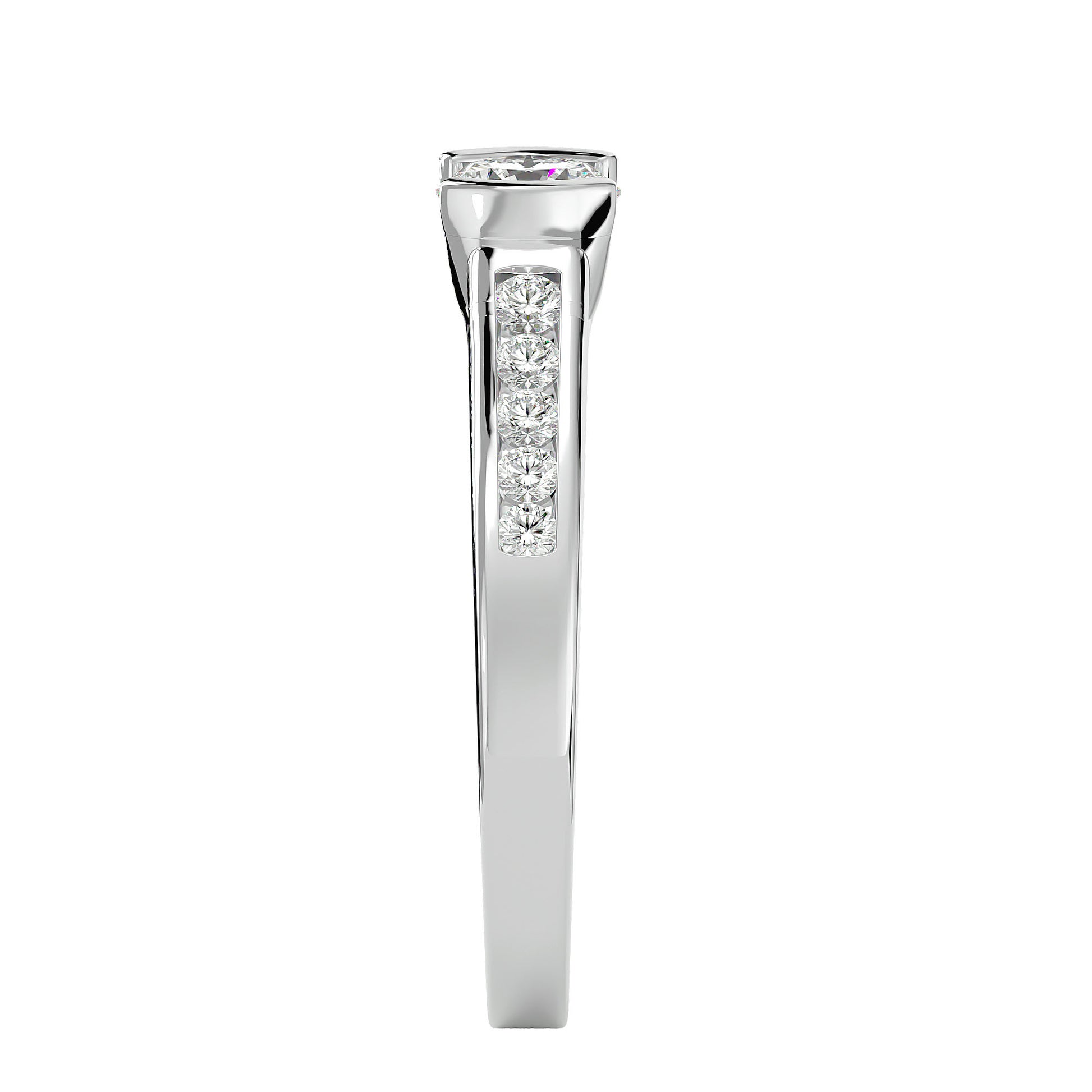 Isis tension setting diamond engagement ring