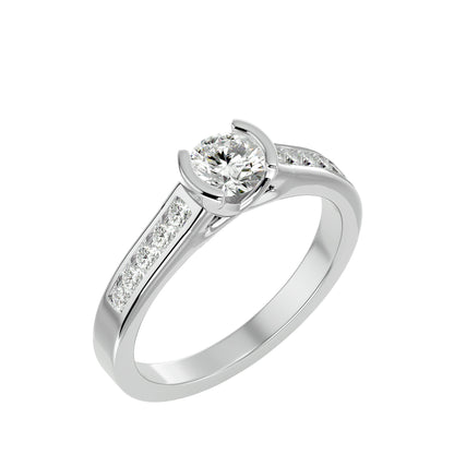 Isis tension setting diamond engagement ring
