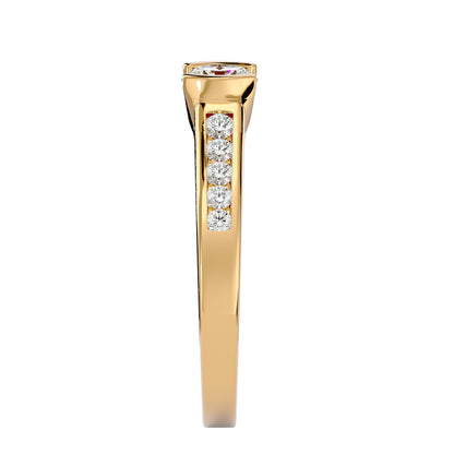 Isis tension setting diamond engagement ring