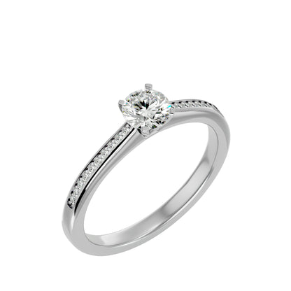 Khepri diamond engagement ring