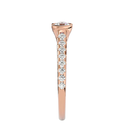 Hera tenison setting diamond engagement ring