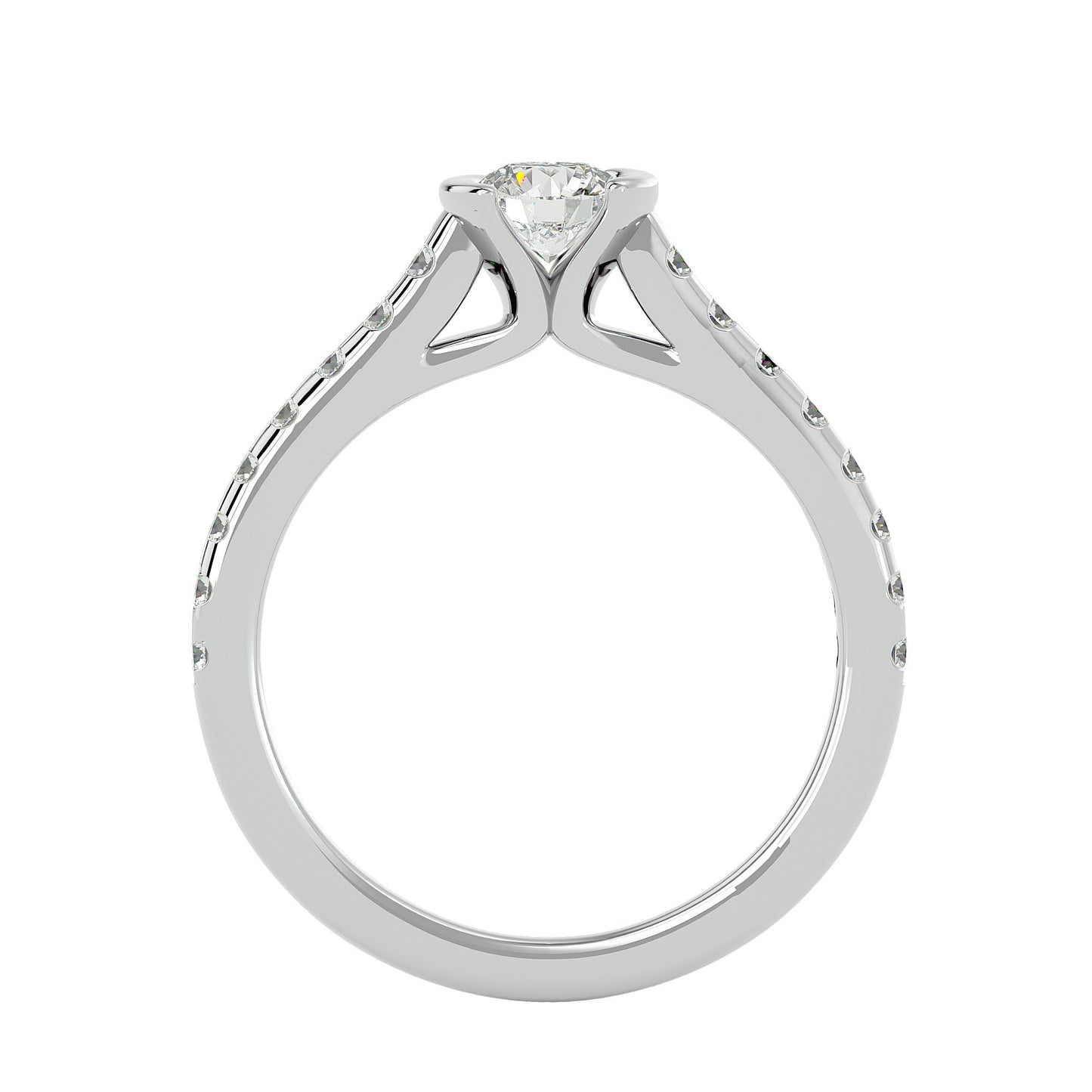 Hera tenison setting diamond engagement ring
