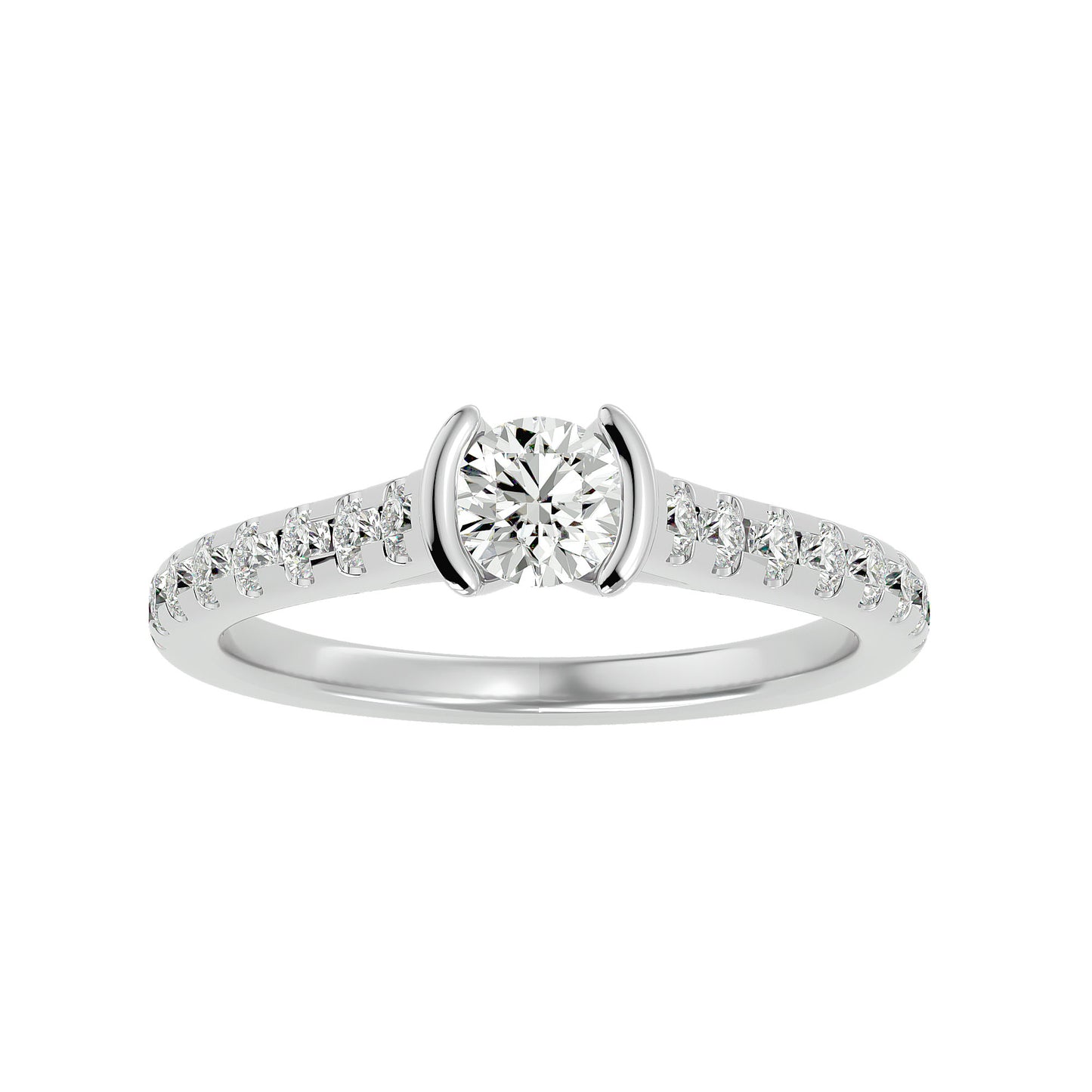 Hera tenison setting diamond engagement ring